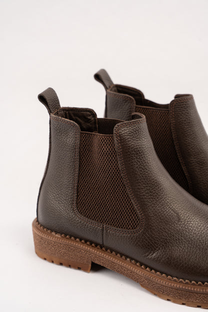 BROWN TIMELESS LEATHER BOOTS