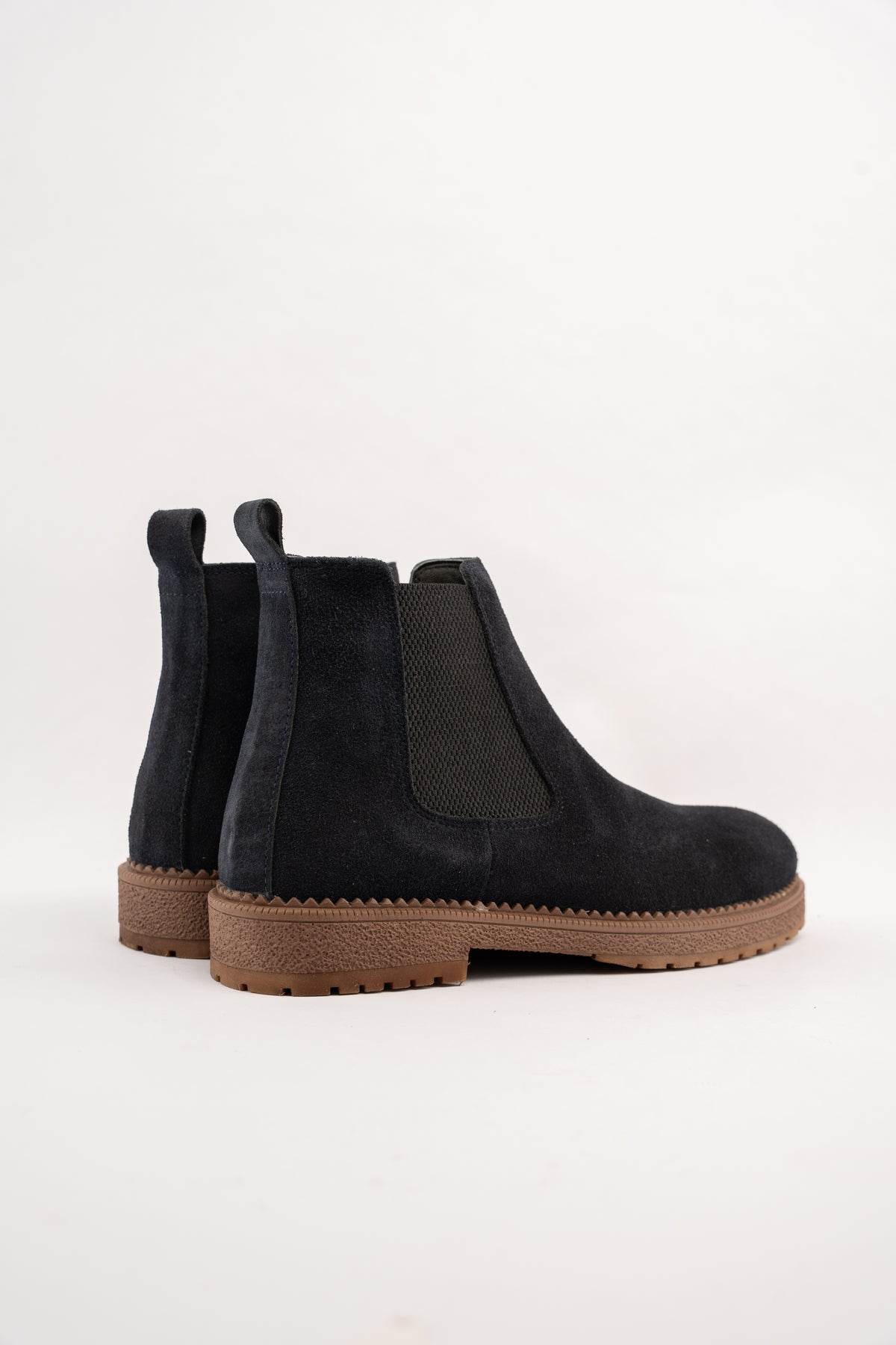 NAVY TIMELESS SUEDE BOOTS