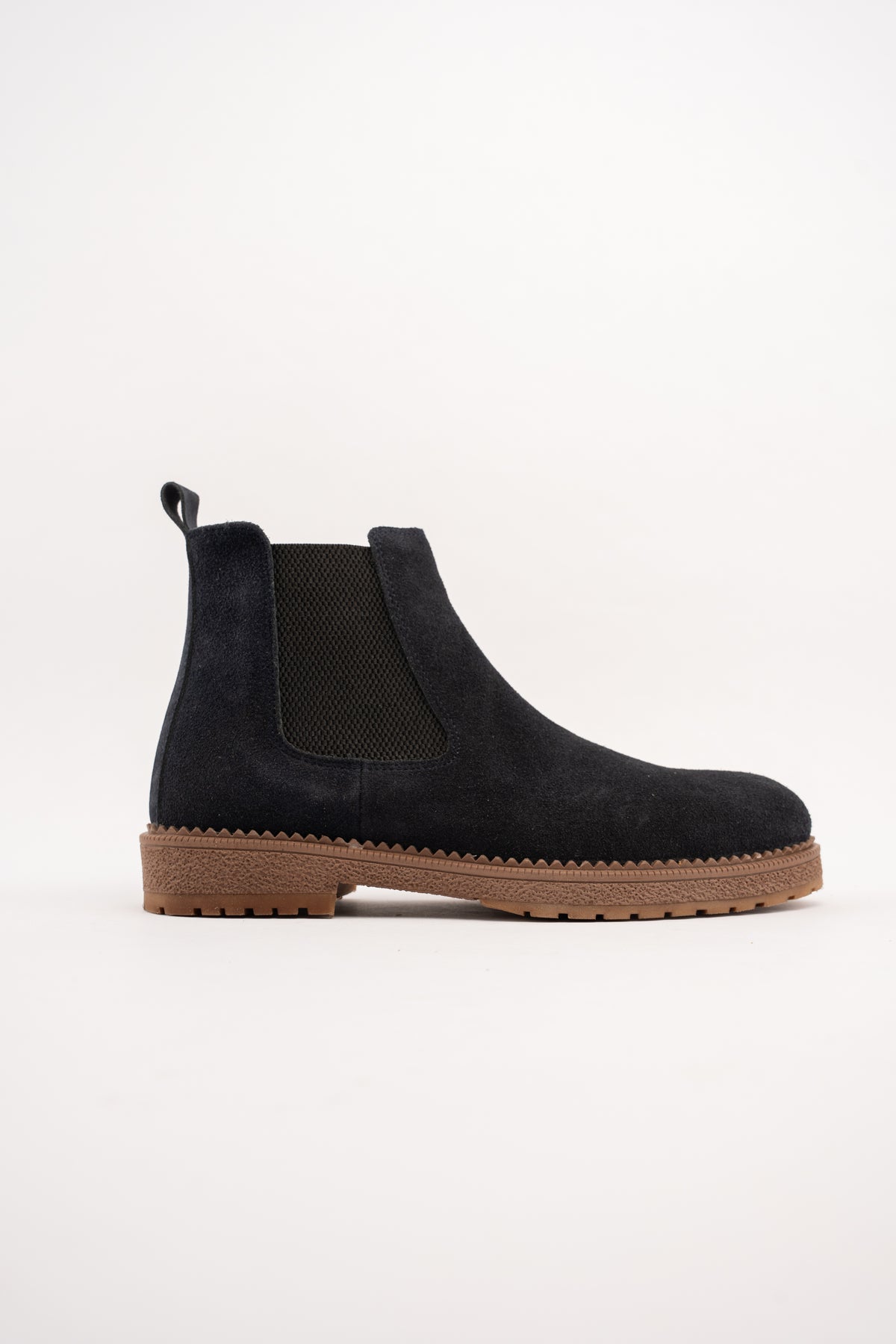 NAVY TIMELESS SUEDE BOOTS