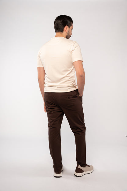BEIGE TIMELESS MERCERIZED TSHIRT