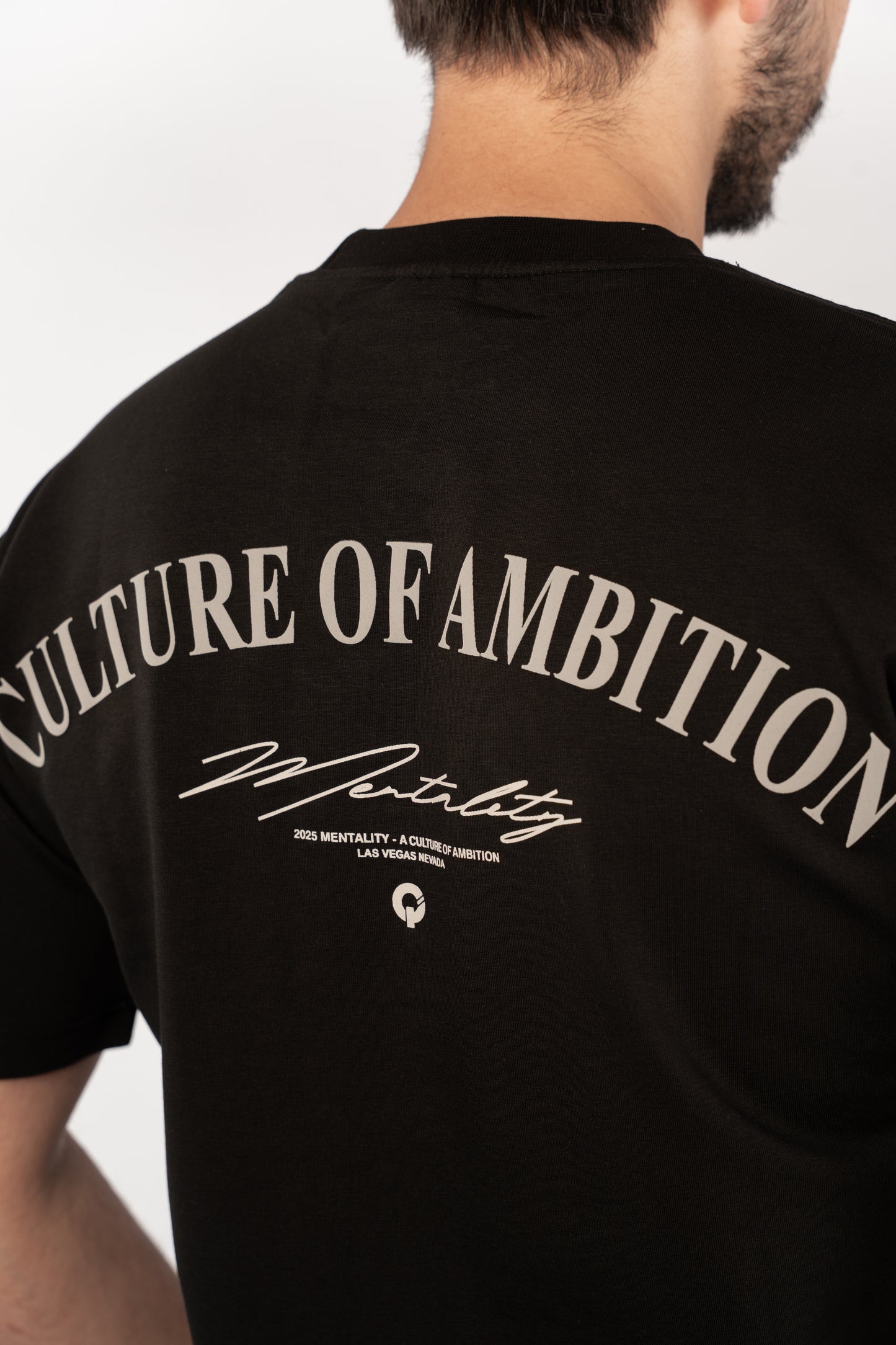 BLACK MENTALITY RELAXED TSHIRT