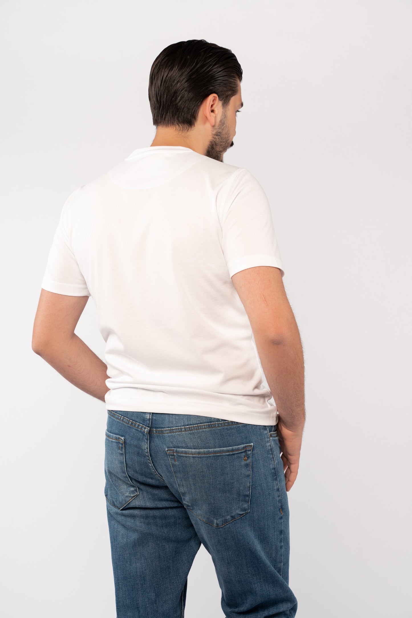 WHITE MERCERIZED TSHIRT