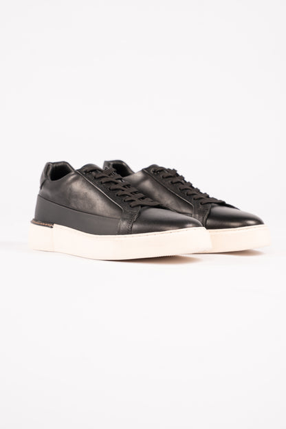 BLACK CREAM SOLE SNEAKER