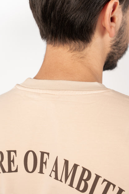 BEIGE MENTALITY RELAXED TSHIRT