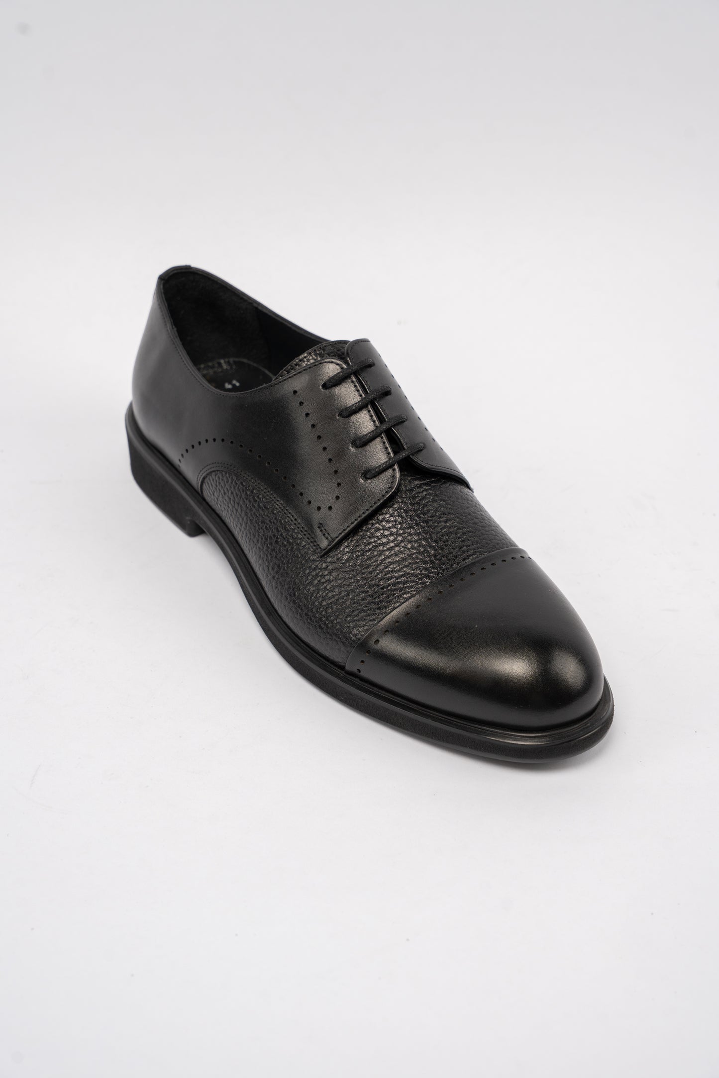 BLACK PREMIUM DERBY SHOE