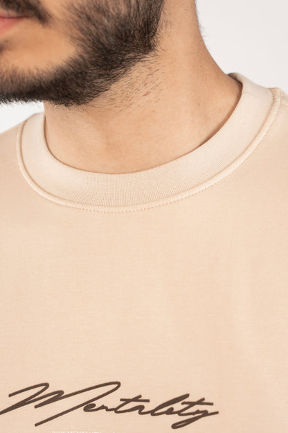 BEIGE MENTALITY RELAXED TSHIRT