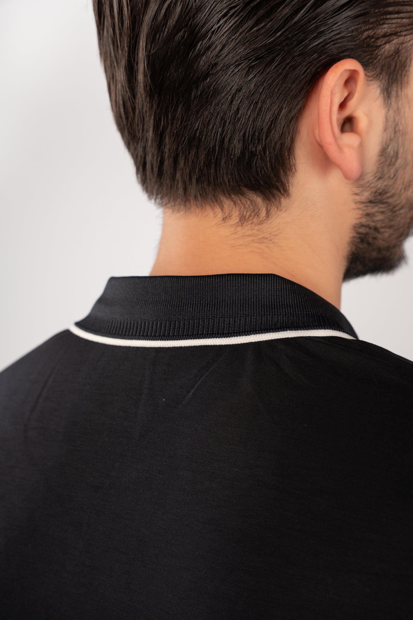 NAVY CASUAL VNECK POLO