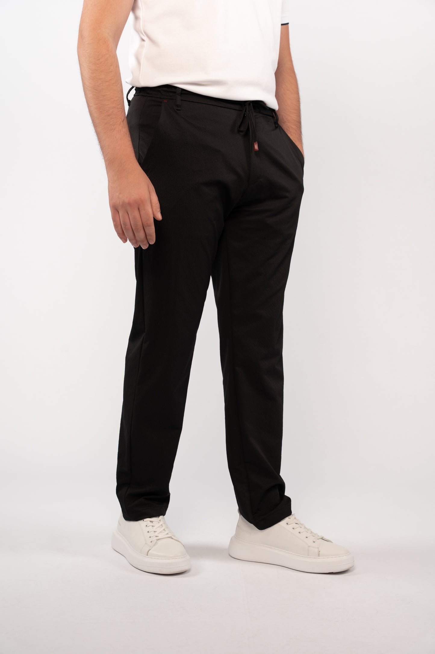 BLACK CASUAL TROUSERS