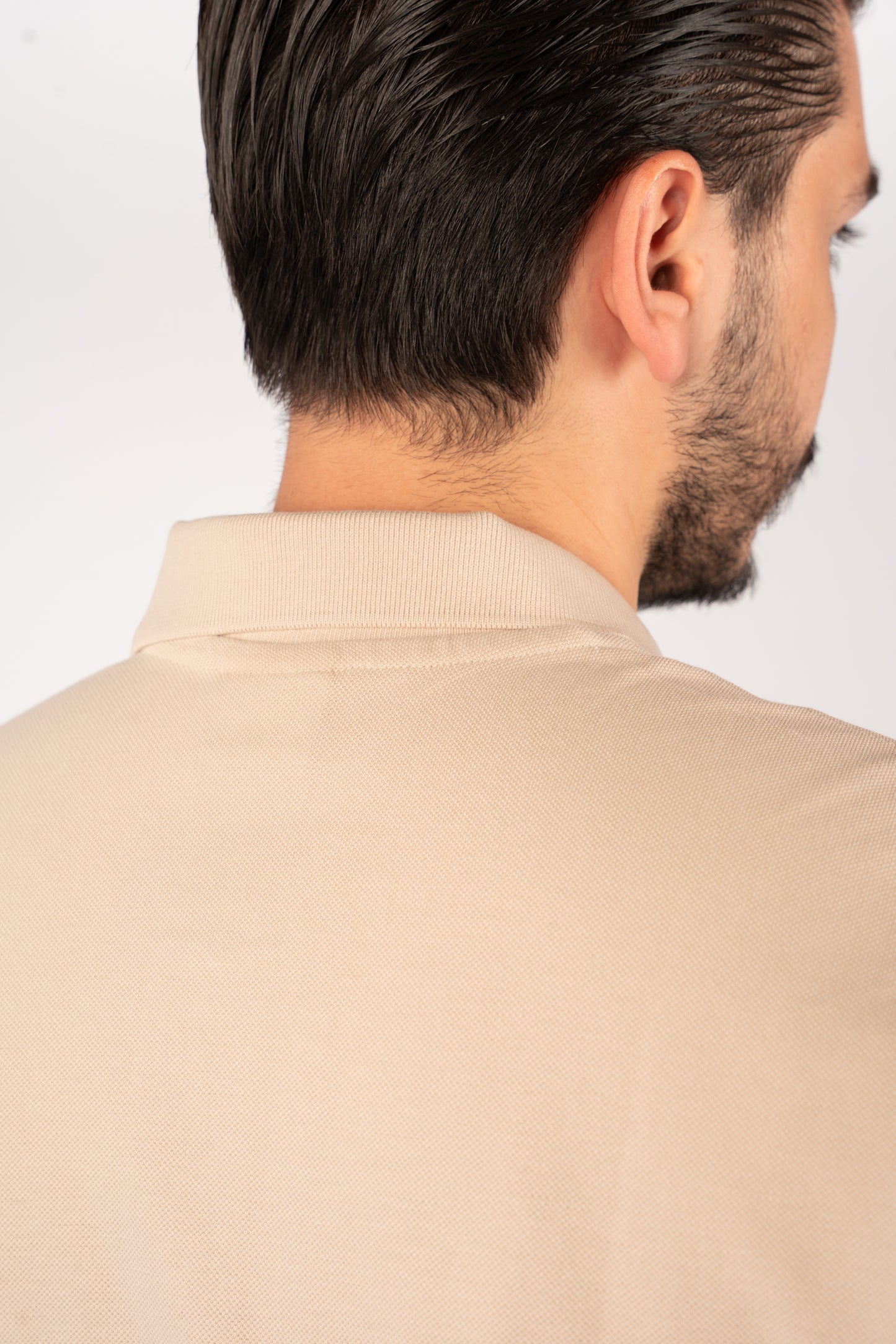 BEIGE MINIMAL PALM POLO