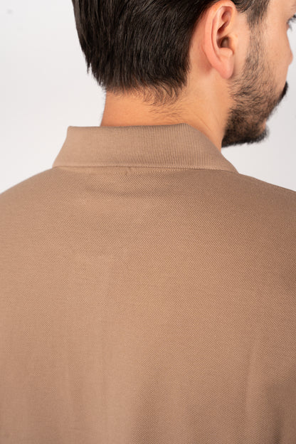MOCHA MINIMAL PALM POLO