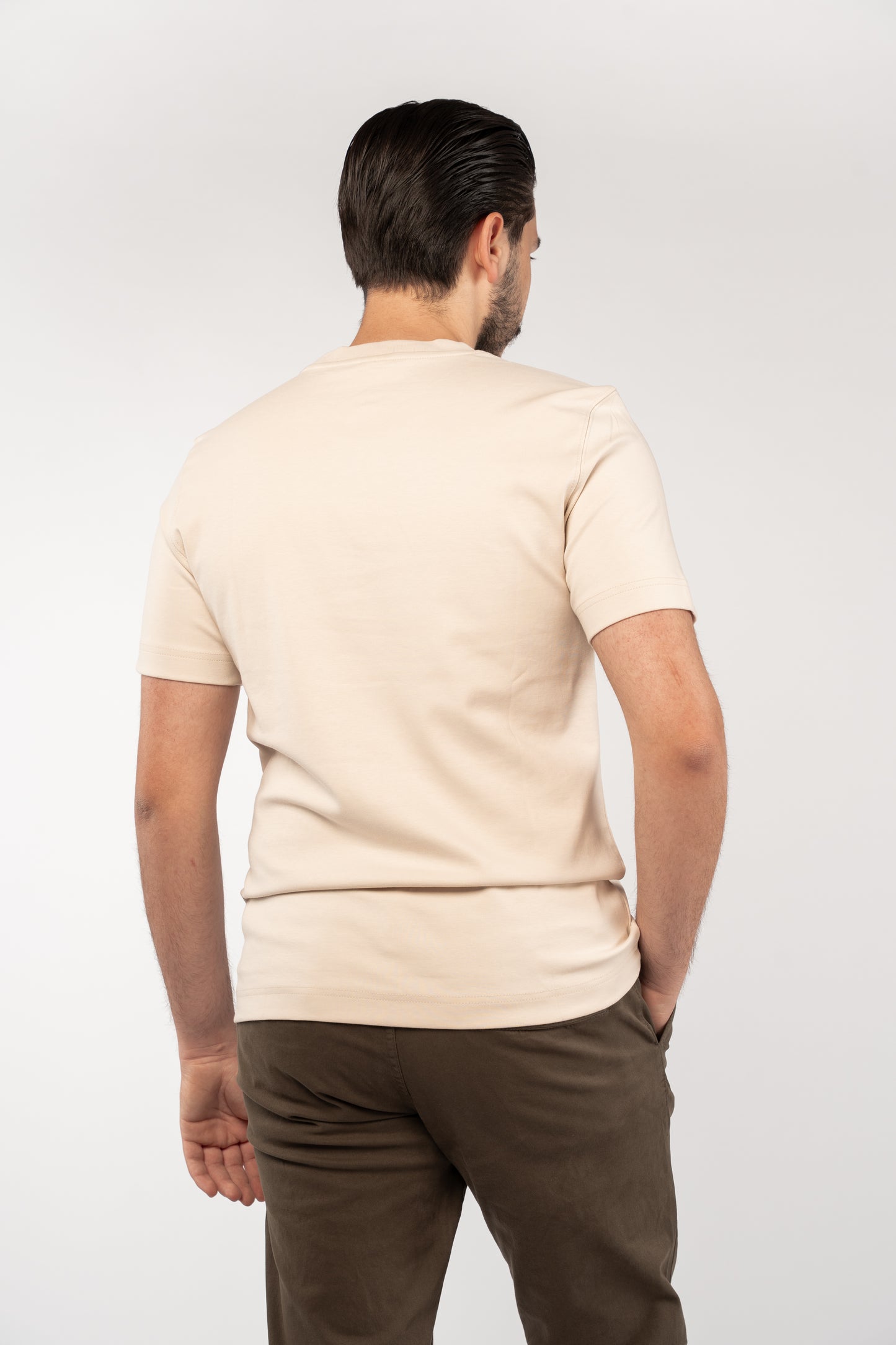 BEIGE THICK TSHIRT