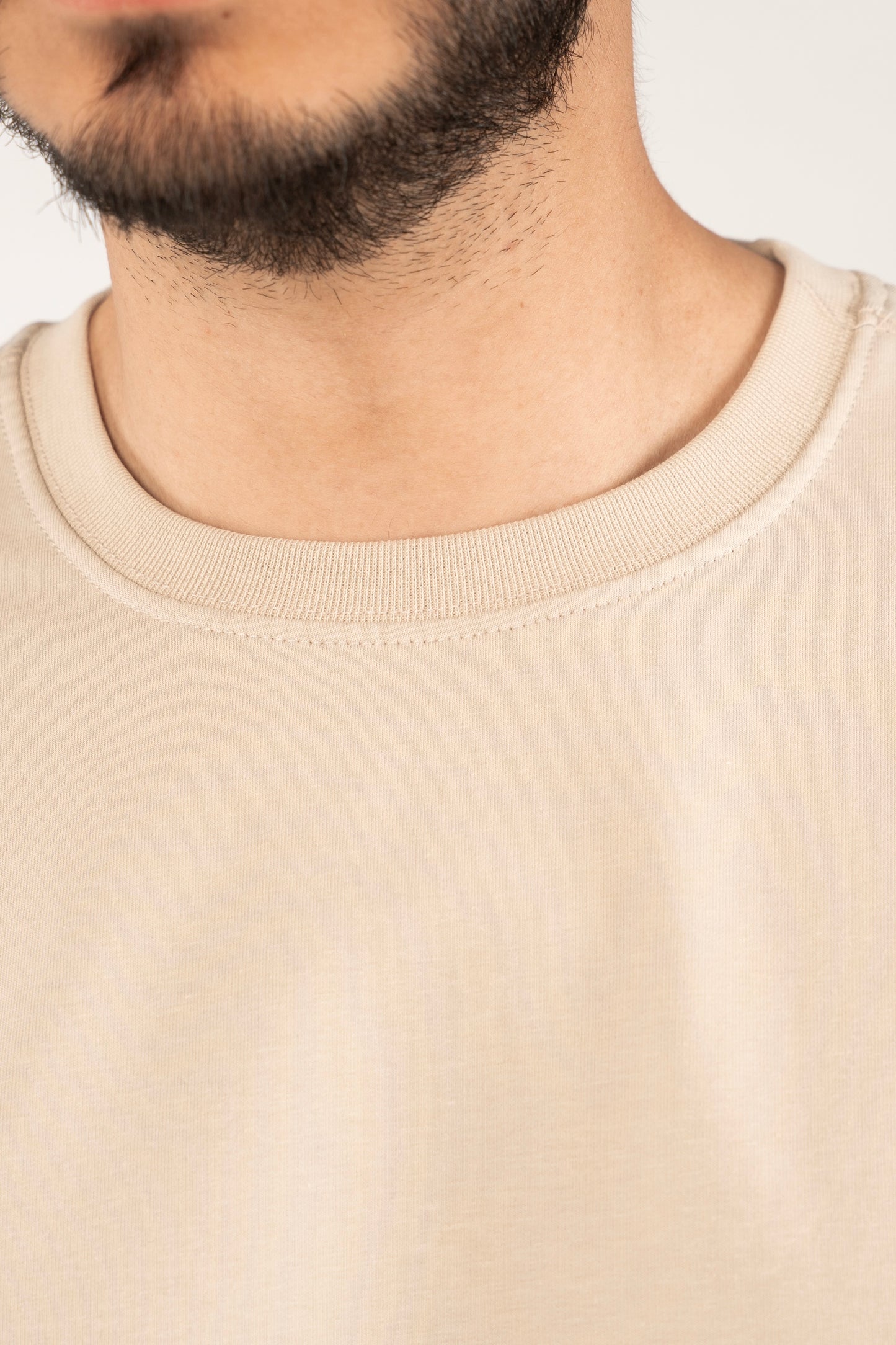 CREAM MINIMAL EAGLE TSHIRT