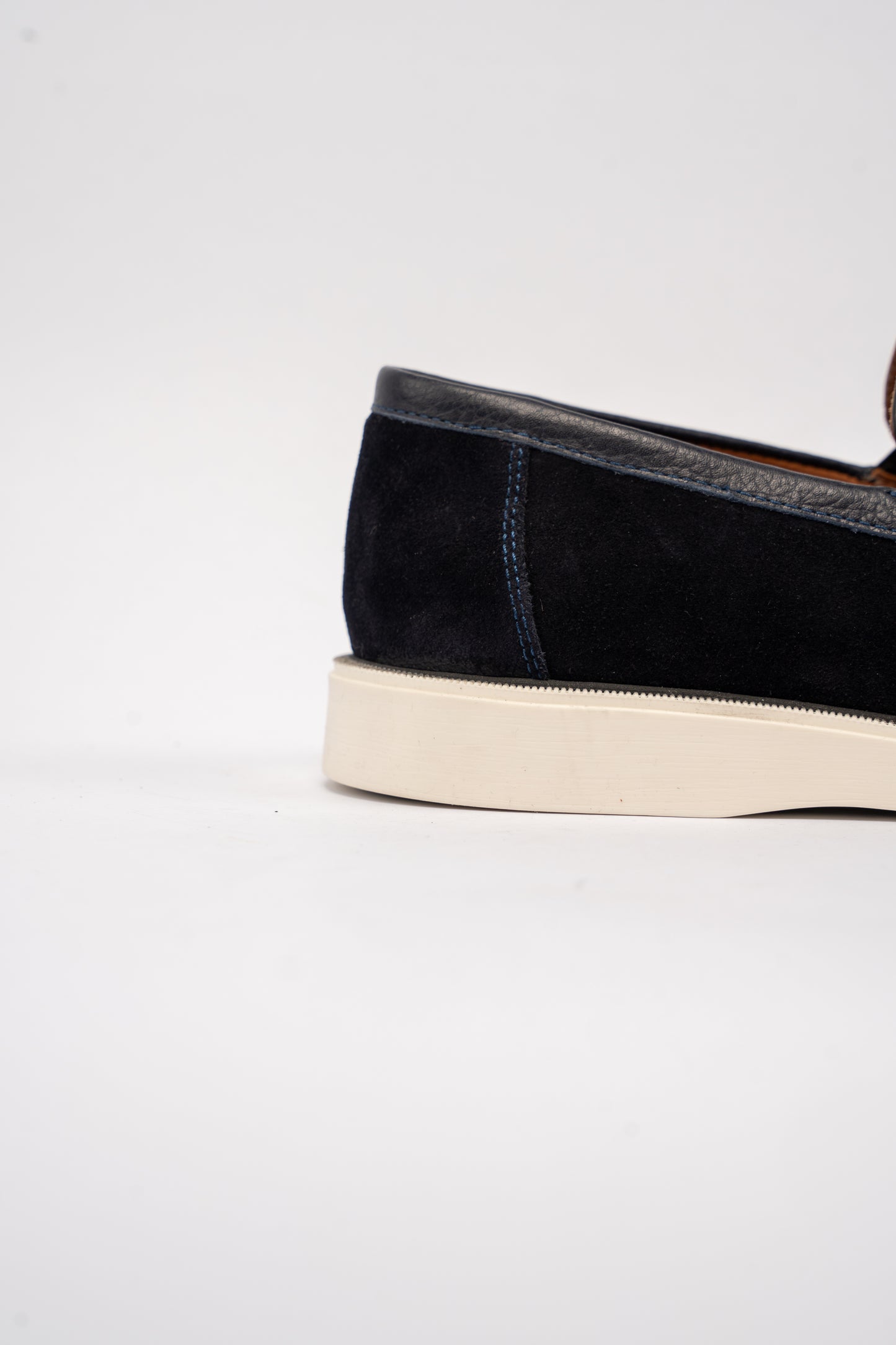 NAVY MIXED PENNY LOAFER