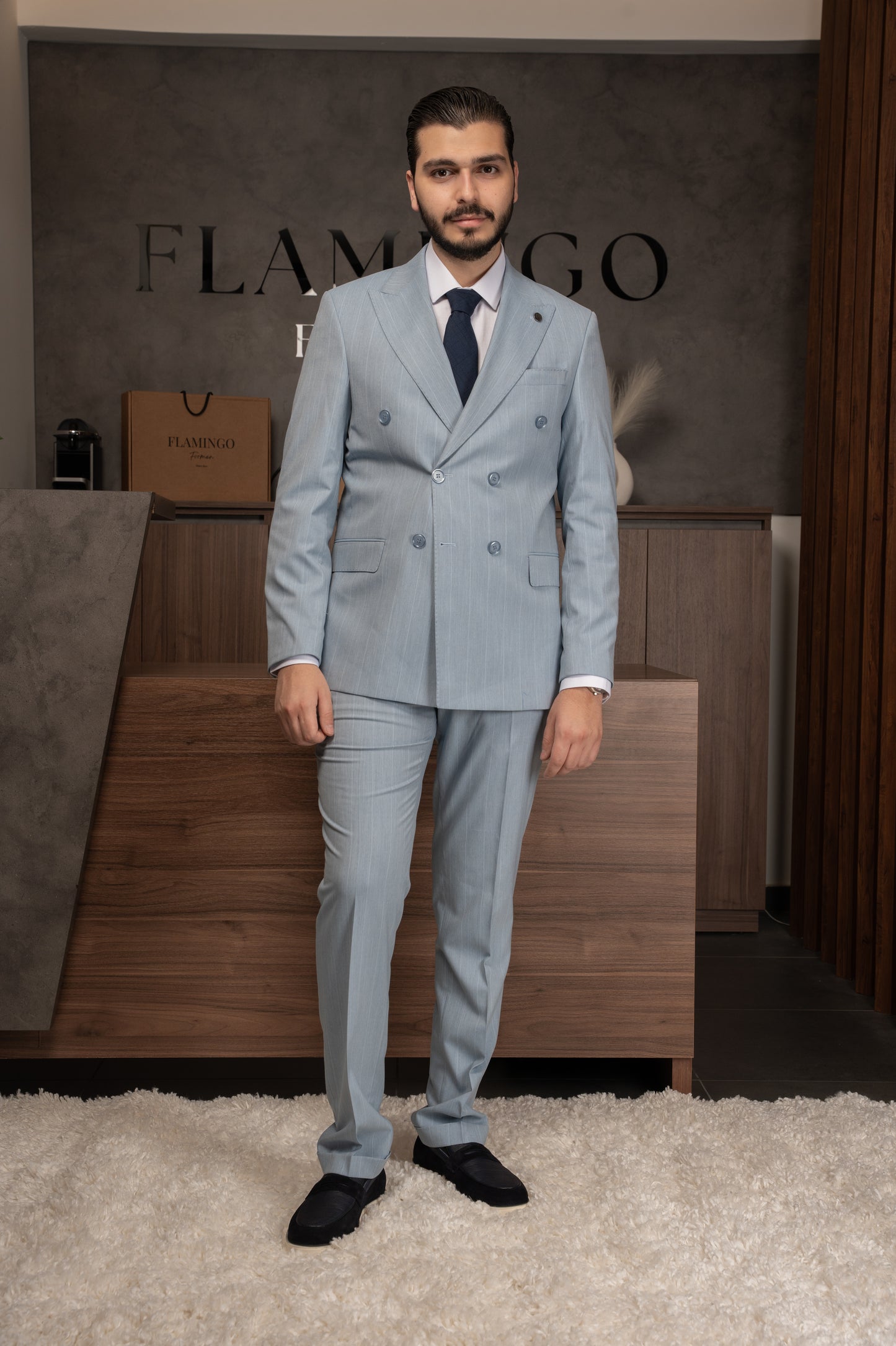BLUE LINED DOBETTI SUIT