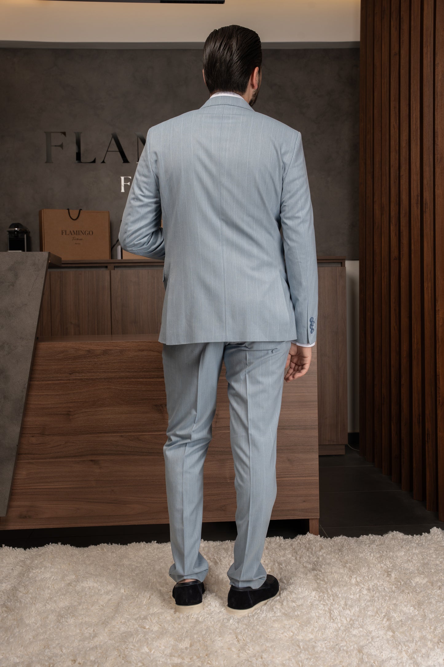 BLUE LINED DOBETTI SUIT