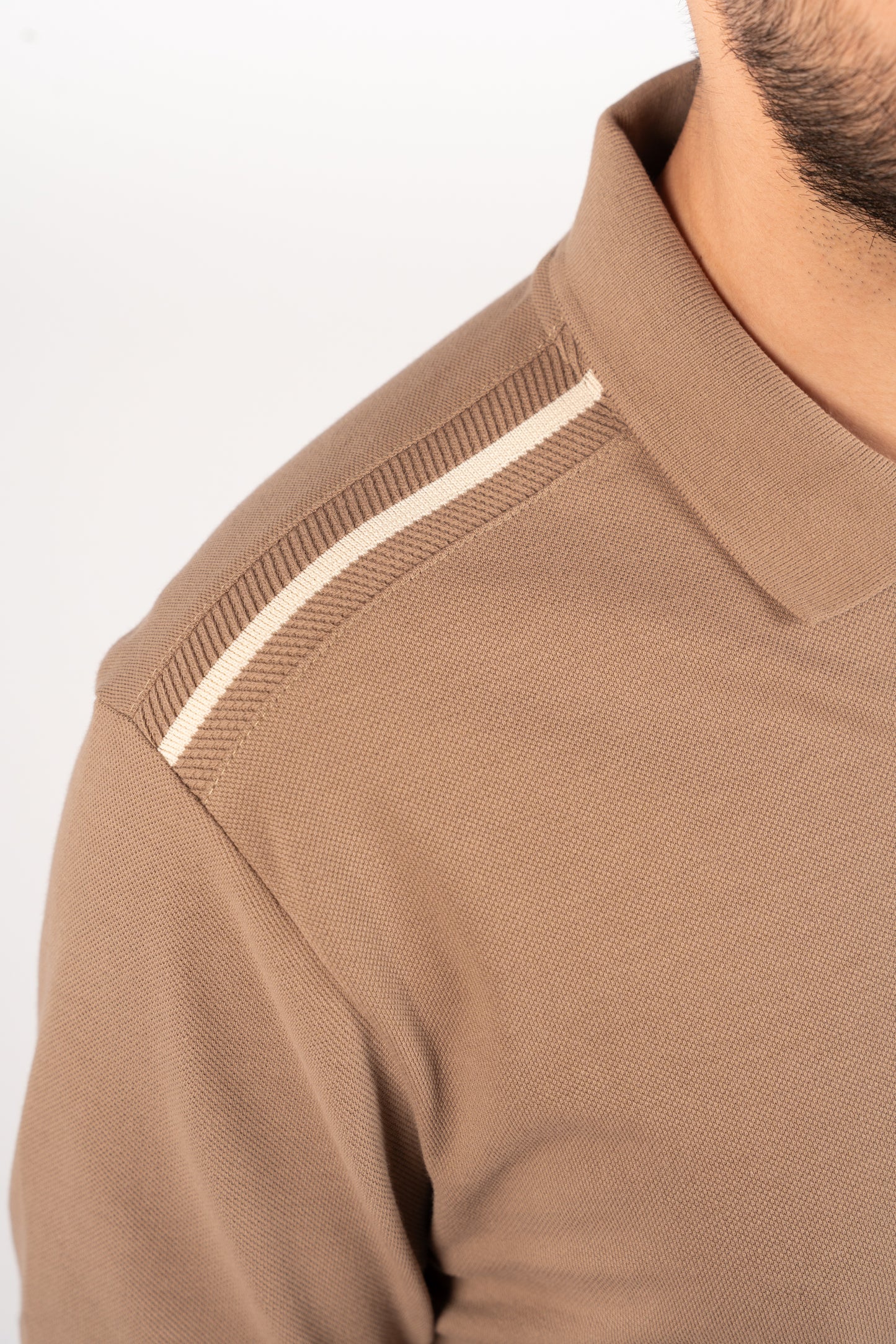 MOCHA CASUAL BUTTON POLO