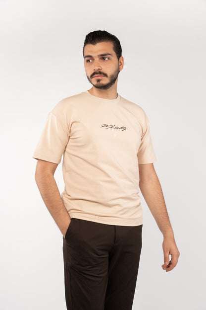 BEIGE MENTALITY RELAXED TSHIRT