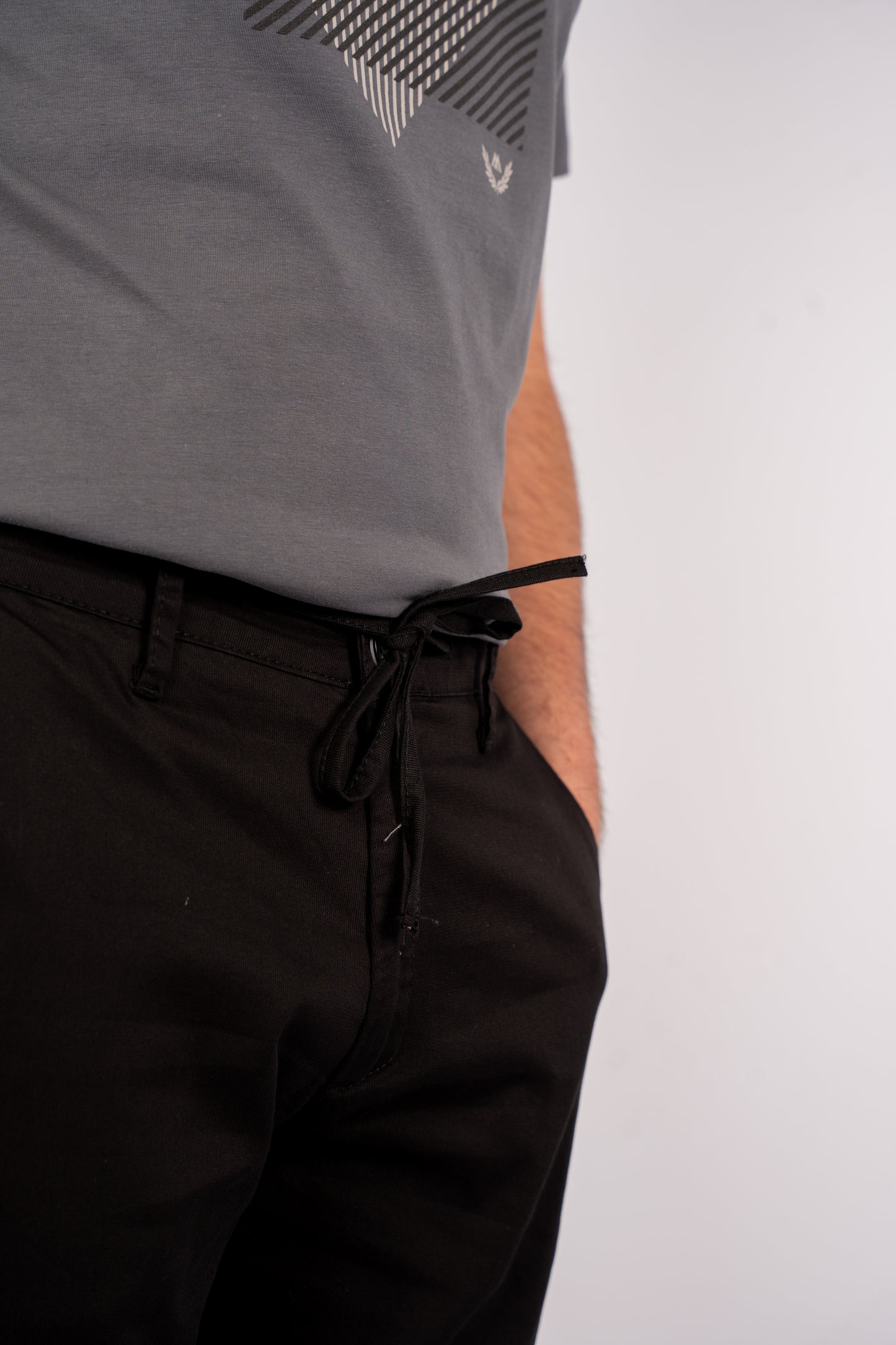 BLACK CASUAL SHORT